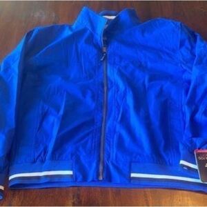 Mens London Fog wind & water resistant True Blue color Jacket in Size XXL (NWT)